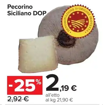 Carrefour Market Pecorino Siciliano DOP offerta