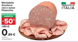 Carrefour Market Mortadella Granterre con e senza Pistacchio offerta