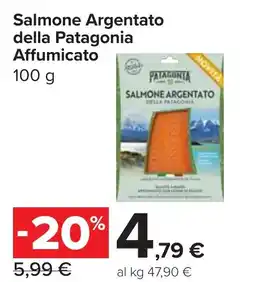 Carrefour Market Salmone Argentato della Patagonia Affumicato offerta