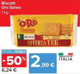 Carrefour Market Biscotti Oro Saiwa offerta