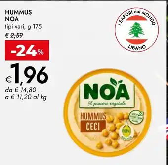 Bennet Hummus noa tipi vari, offerta