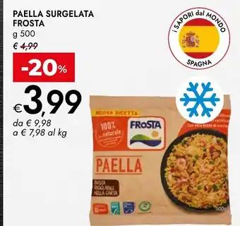 Bennet Paella surgelata frosta offerta