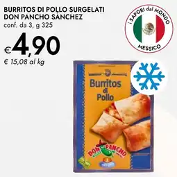 Bennet Burritos di pollo surgelati don pancho sanchez conf. da 3, offerta