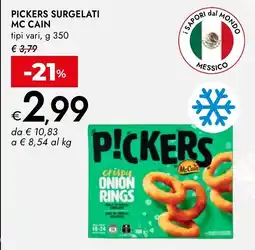 Bennet Pickers surgelati mc cain tipi vari, offerta