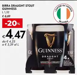 Bennet Birra draught stout guinness offerta