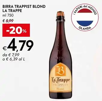 Bennet Birra trappist blond la trappe offerta