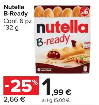 Carrefour Market Nutella B-Ready offerta