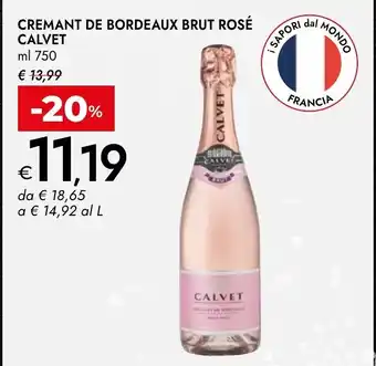 Bennet Cremant de bordeaux brut rosé calvet offerta