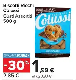 Carrefour Market Biscotti Ricchi Colussi offerta