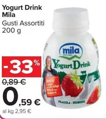 Carrefour Market Yogurt Drink Mila offerta