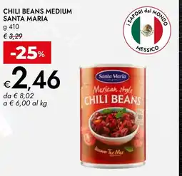 Bennet Chili beans medium santa maria offerta