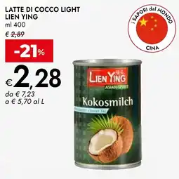 Bennet Latte di cocco light lien ying offerta