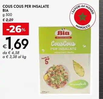 Bennet Cous cous per insalate bia offerta