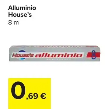 Carrefour Market Alluminio House's 8 m offerta