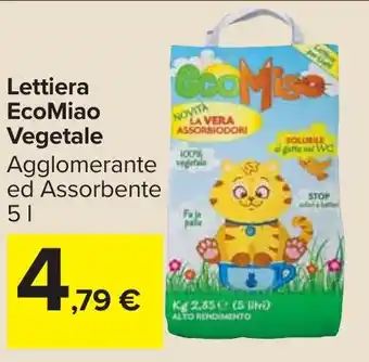 Carrefour Market Lettiera EcoMiao Vegetale offerta