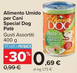 Carrefour Market Alimento Umido per Cani Special Dog Patè offerta