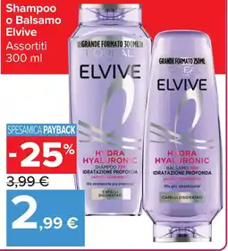 Carrefour Market Shampoo o Balsamo Elvive offerta