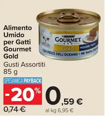 Carrefour Market Alimento Umido per Gatti Gourmet Gold offerta