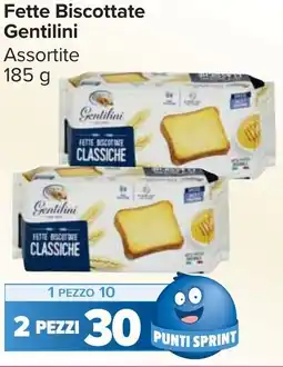 Carrefour Market Fette Biscottate Gentilini offerta