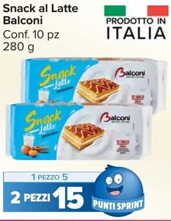 Carrefour Market Snack al Latte Balconi offerta