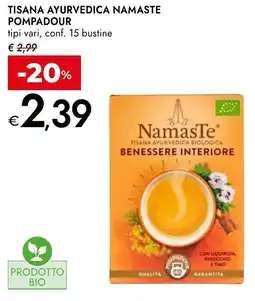 Bennet Tisana ayurvedica namaste pompadour offerta