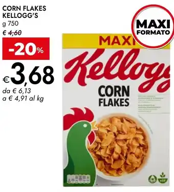 Bennet Corn flakes kellogg's offerta