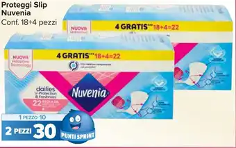 Carrefour Market Proteggi Slip Nuvenia offerta