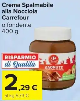 Carrefour Market Crema Spalmabile alla Nocciola Carrefour offerta