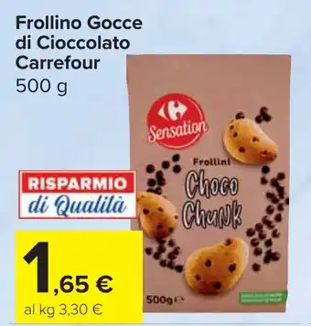 Carrefour Market Frollino Gocce di Cioccolato Carrefour offerta