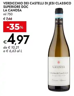 Bennet Verdicchio dei castelli di jesi classico superiore doc la canosa offerta