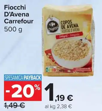 Carrefour Market Fiocchi D'Avena Carrefour offerta