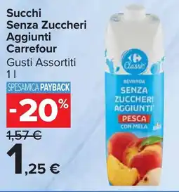 Carrefour Market Succhi Senza Zuccheri Aggiunti Carrefour offerta