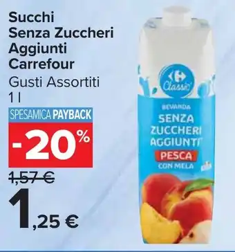 Carrefour Market Succhi Senza Zuccheri Aggiunti Carrefour offerta