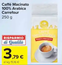 Carrefour Market Caffé Macinato 100% Arabica Carrefour offerta