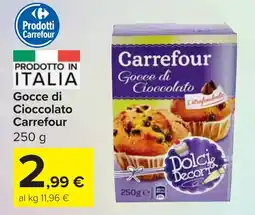 Carrefour Market Gocce di Cioccolato Carrefour offerta