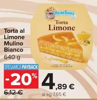 Carrefour Market Torta al Limone Mulino Bianco offerta