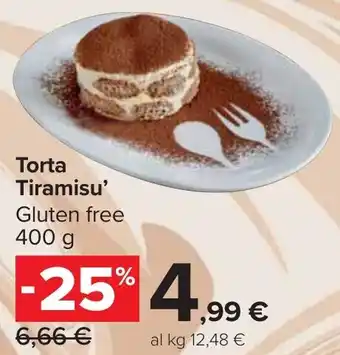 Carrefour Market Torta Tiramisu' Gluten free offerta