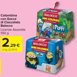 Carrefour Market Colombina con Gocce di Cioccolato Balocco offerta