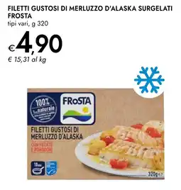 Bennet Filetti gustosi di merluzzo d'alaska surgelati frosta tipi vari, offerta