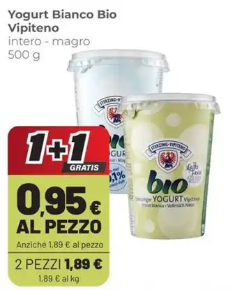 Coop Yogurt Bianco Bio Vipiteno offerta