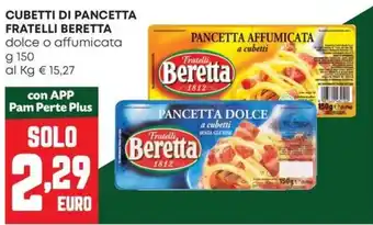 Pam Cubetti di pancetta FRATELLI BERETTA offerta