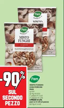 Pam Misto funghi con porcini PAM offerta