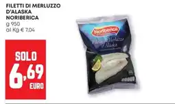 Pam Filetti di merluzzo d'alaska NORIBERICA offerta