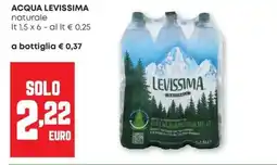 Pam ACQUA LEVISSIMA naturale offerta