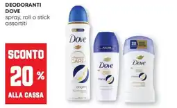 Pam Deodoranti DOVE offerta