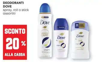 Pam Deodoranti DOVE offerta