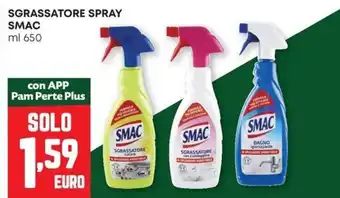 Pam Sgrassatore spray SMAC offerta