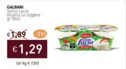 Prezzemolo e Vitale GALBANI Santa Lucia Ricotta La Leggera offerta