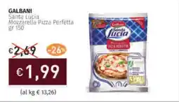 Prezzemolo e Vitale GALBANI Santa Lucia Mozzarella Pizza Perfetta offerta