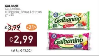 Prezzemolo e Vitale GALBANI Galbanino Il Leggero, Senza Lattosio offerta